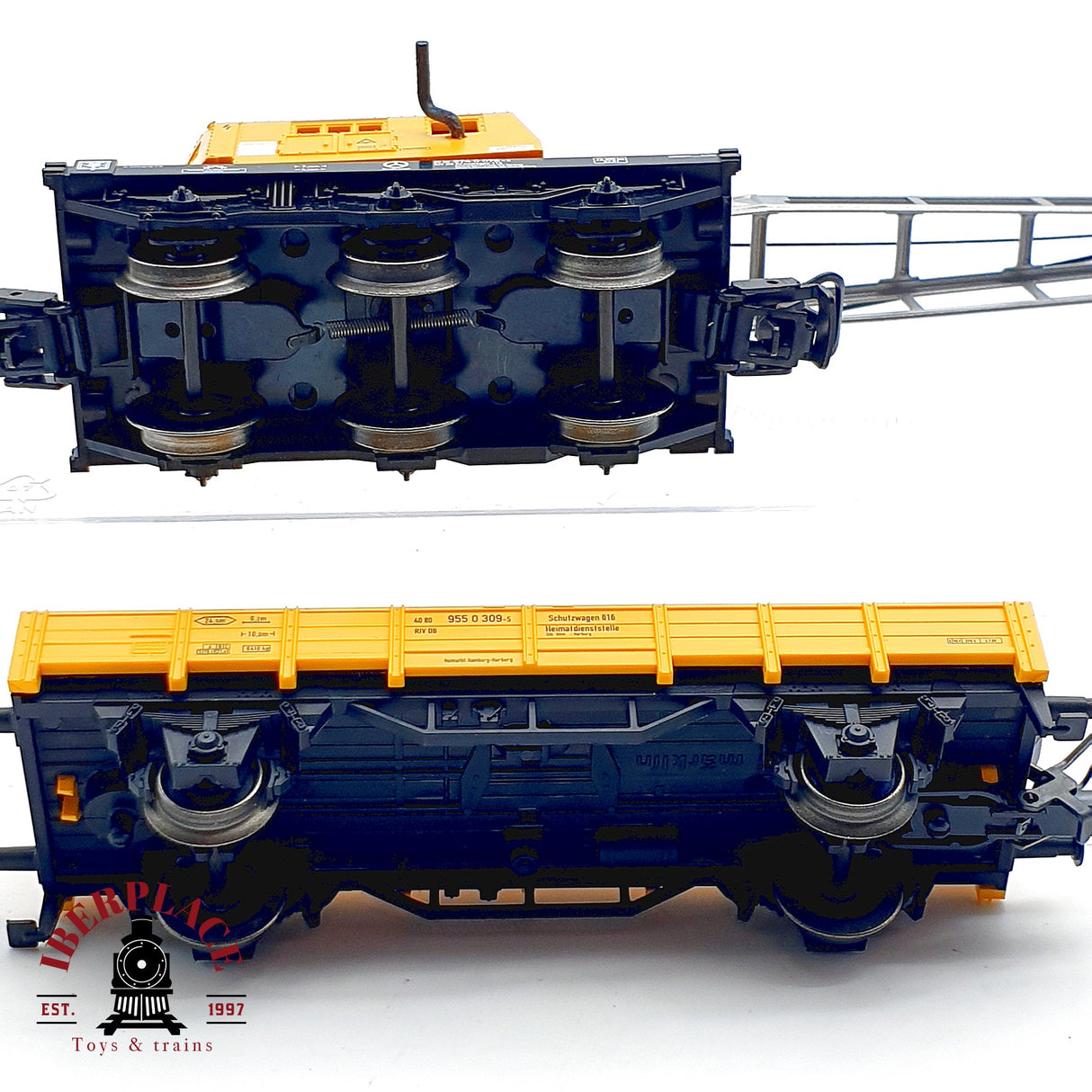 ♻️ Märklin 4671 4471 Lote vagon grua y apoyo Kranwagen Schutzwagen H0 1:87 AC