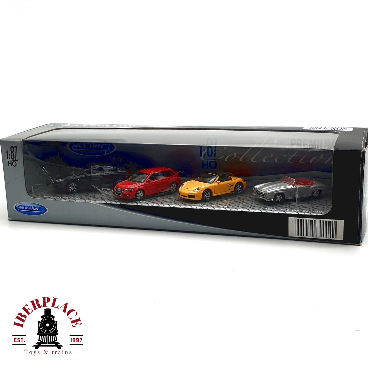 ♻️ Welly Set de coches Peugeot, Audi, Porsche, Mercedes H0 escala 1:87 E20 2/2