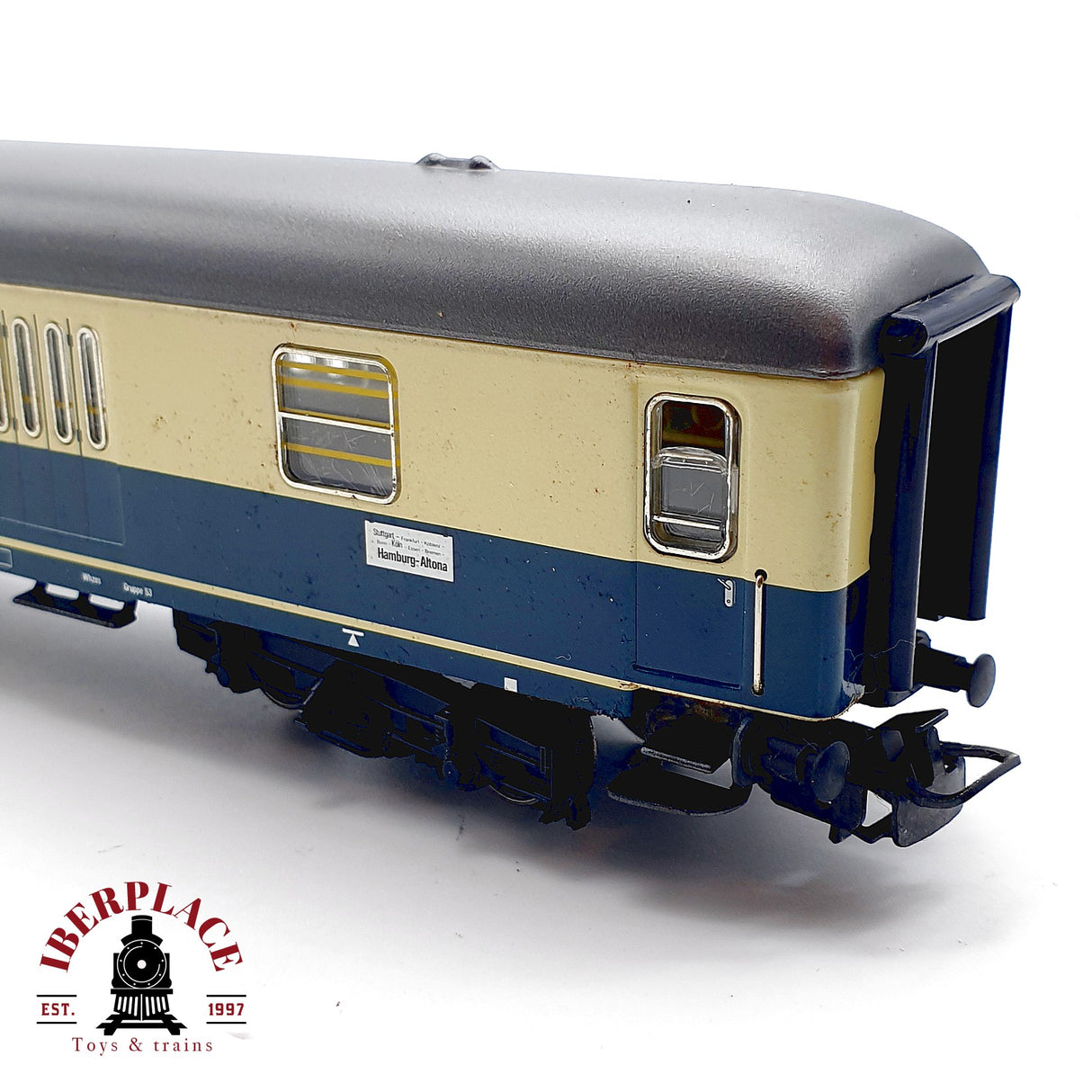 ♻️ Märklin 4044 Vagon pasajeros 2a clase DB azul/crema Blechwagen H0 1:87 AC