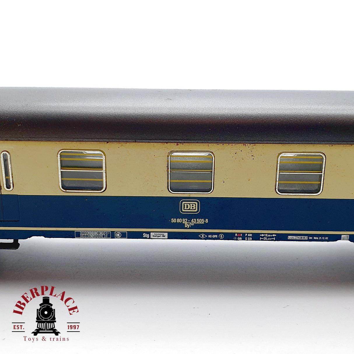 ♻️ Märklin 4044 Vagon pasajeros 2a clase DB azul/crema Blechwagen H0 1:87 AC