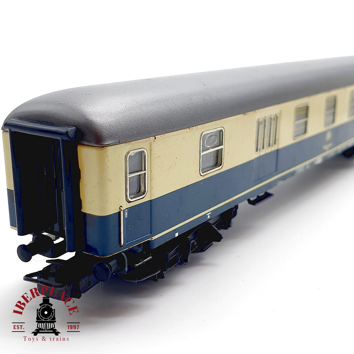 ♻️ Märklin 4044 Vagon pasajeros 2a clase DB azul/crema Blechwagen H0 1:87 AC