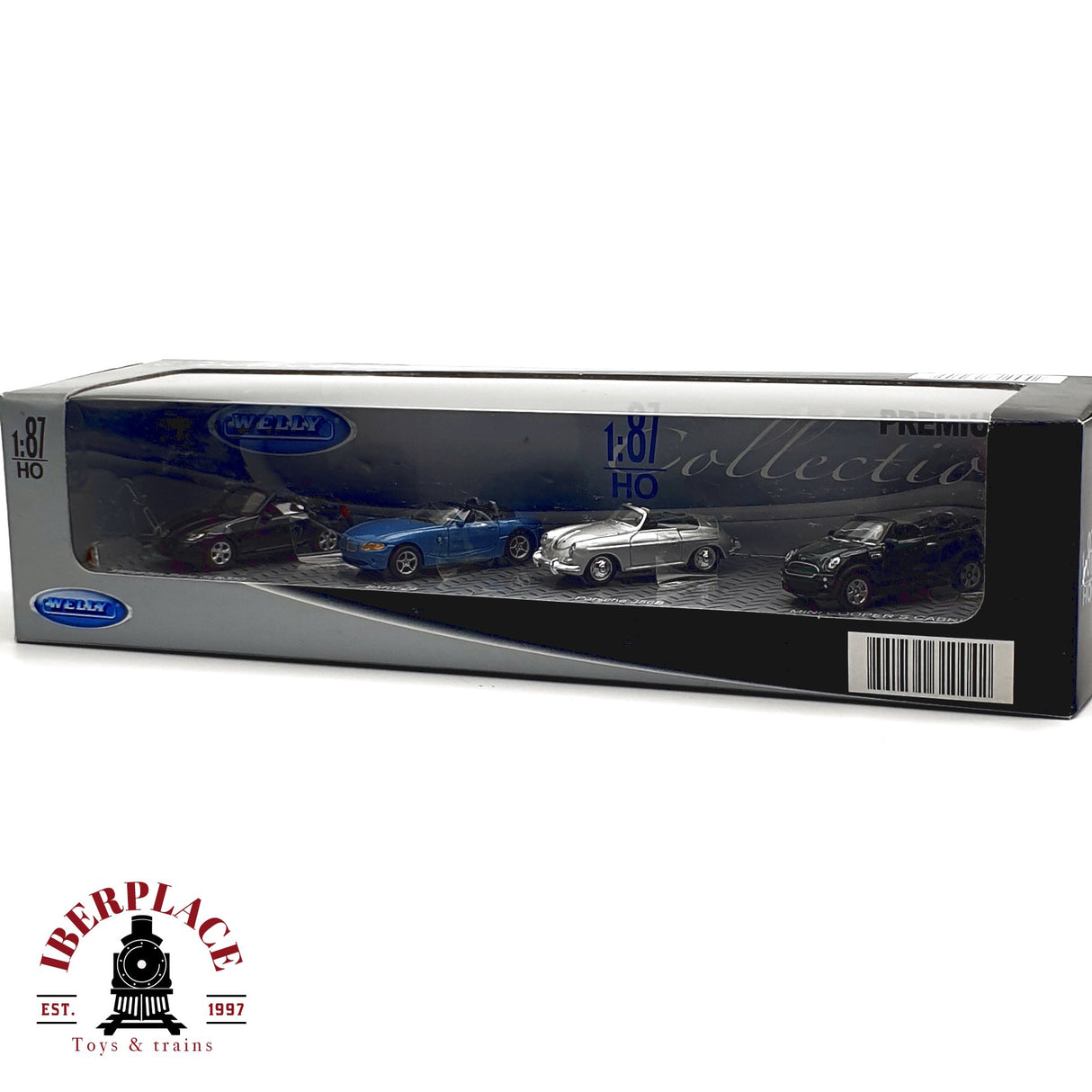 ♻️ Welly Set de coches Mercedes BMW Z4 Porsche Mini Cooper H0 escala 1:87 E20
