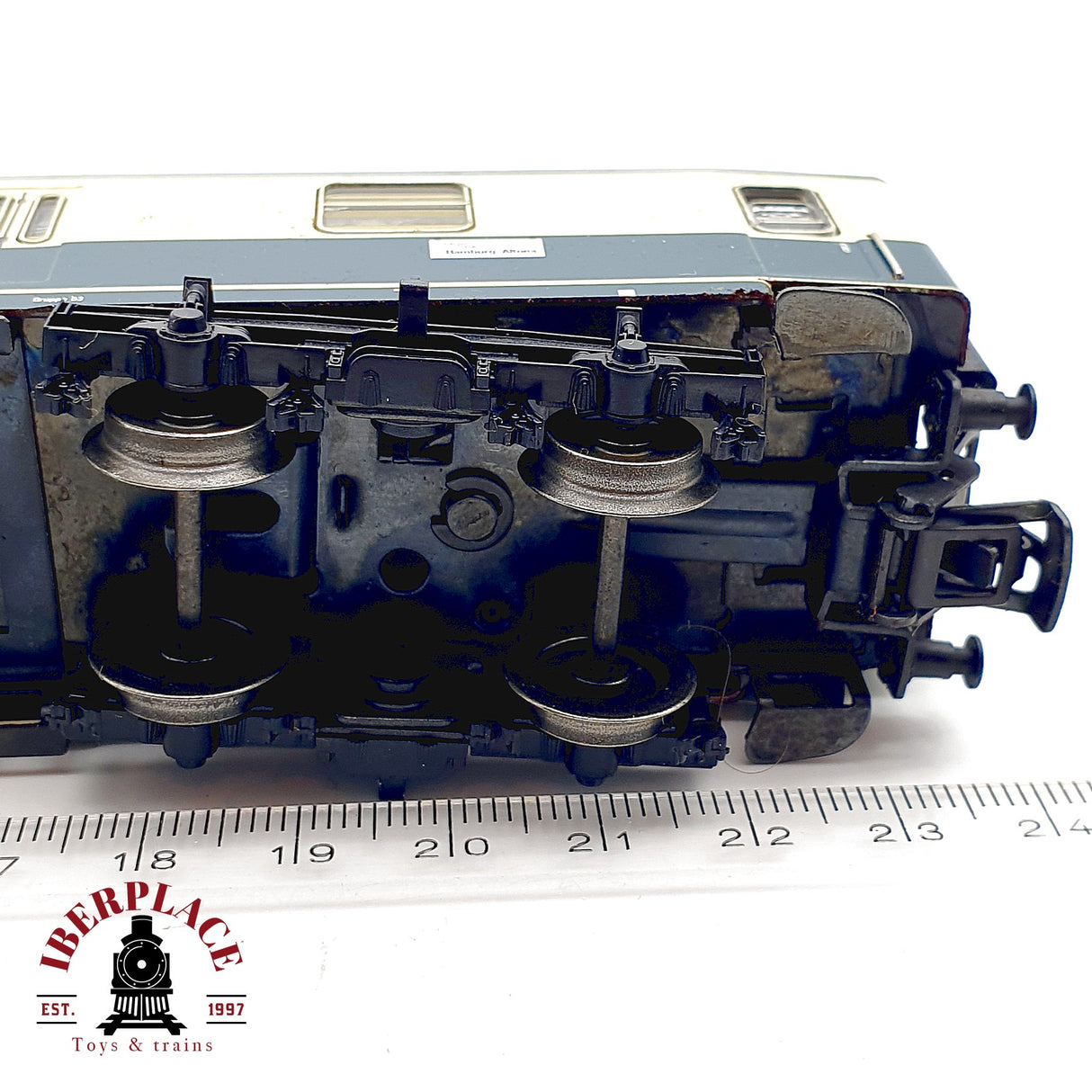 ♻️ Märklin 4044 Vagon pasajeros 2a clase DB azul/crema Blechwagen H0 1:87 AC