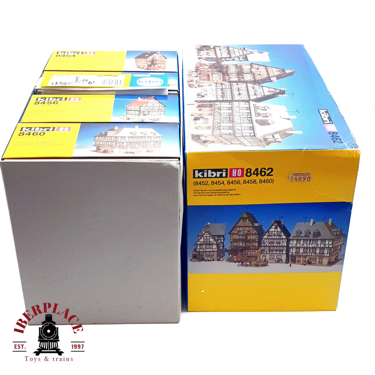 ♻️ Kibri 8462 Kit Pueblo con casas de entramado de madera y fuente H0 escala 1:87 E20