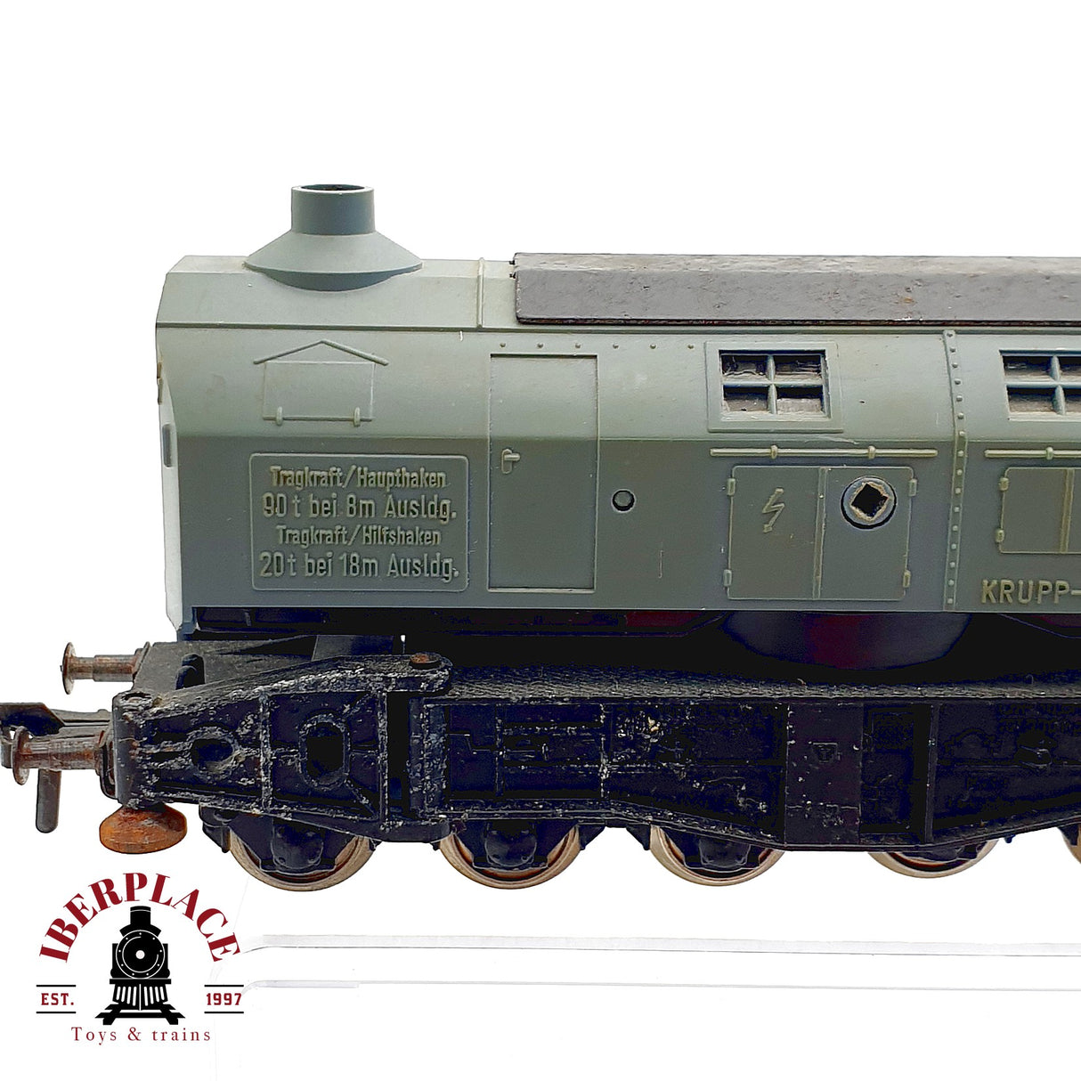 ♻️ Fleischmann vagón Grúa Krupp-Ardelt + Vagones Apoyo Accesorios 5597 DC H0 Escala 1:87