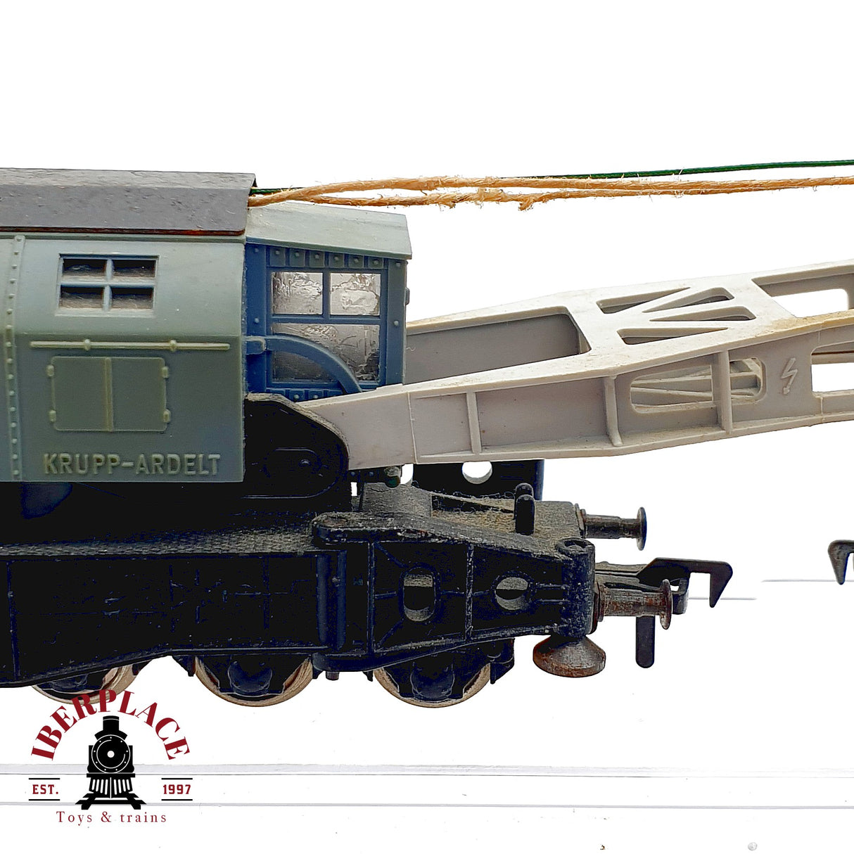 ♻️ Fleischmann vagón Grúa Krupp-Ardelt + Vagones Apoyo Accesorios 5597 DC H0 Escala 1:87