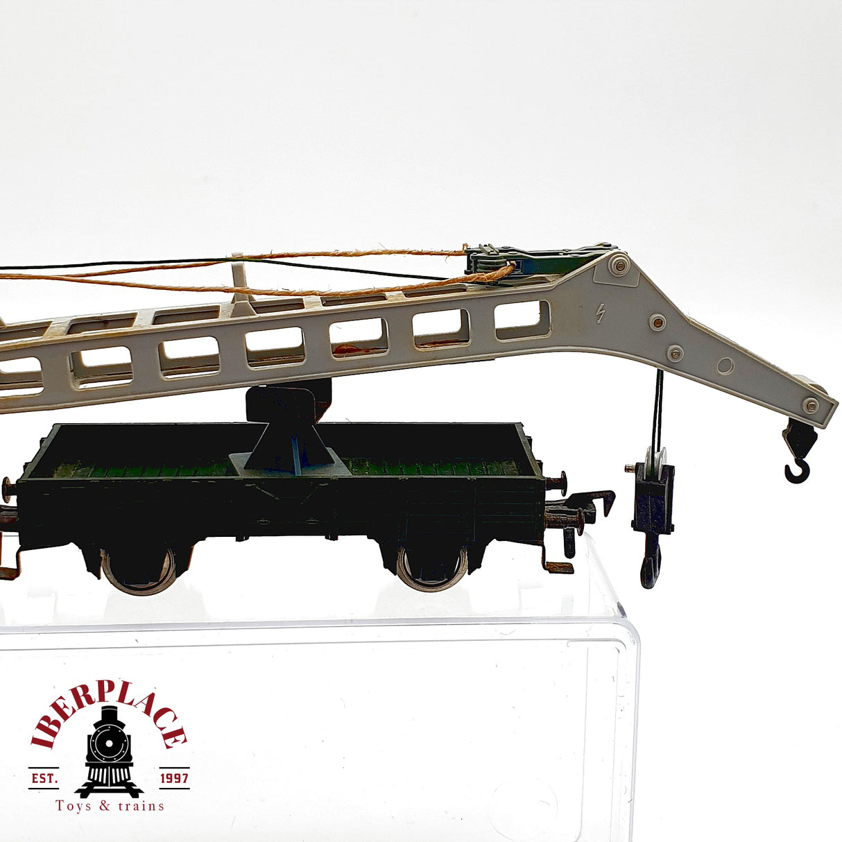 ♻️ Fleischmann vagón Grúa Krupp-Ardelt + Vagones Apoyo Accesorios 5597 DC H0 Escala 1:87