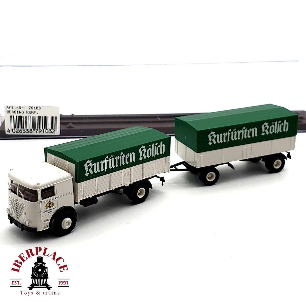 ♻️ BREKINA 79103 Camion Büssing kurfürsten kölsch H0 escala 1:87 E19