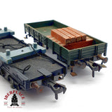 ♻️ Fleischmann vagón Grúa Krupp-Ardelt + Vagones Apoyo Accesorios 5597 DC H0 Escala 1:87