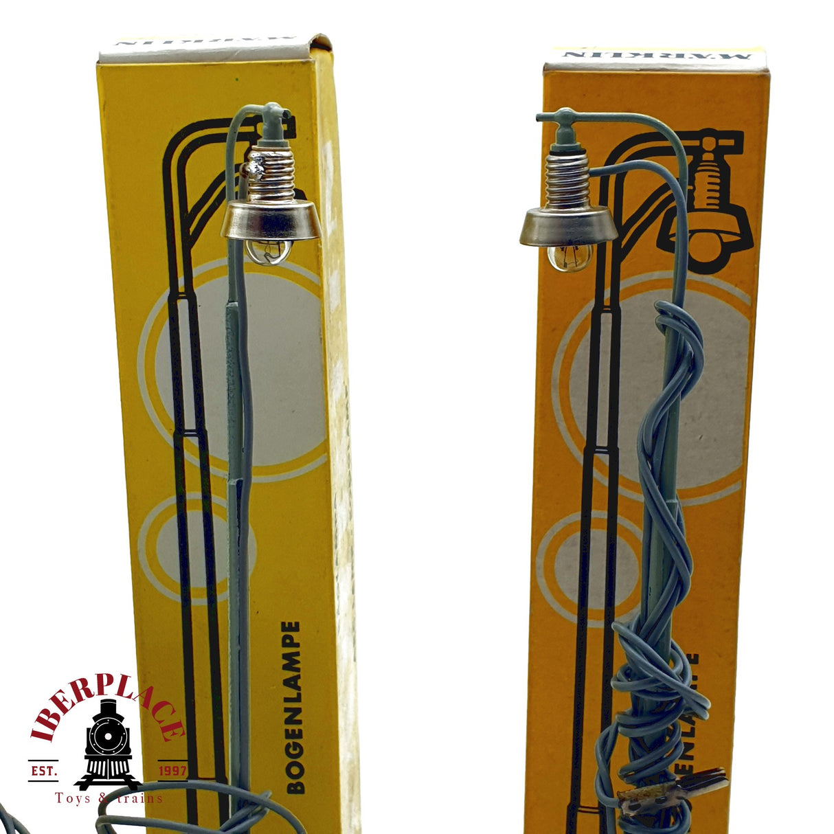 ♻️ 4x Märklin 7048 Lámpara de arco H0 escala 1:87 E20