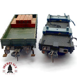♻️ Fleischmann vagón Grúa Krupp-Ardelt + Vagones Apoyo Accesorios 5597 DC H0 Escala 1:87
