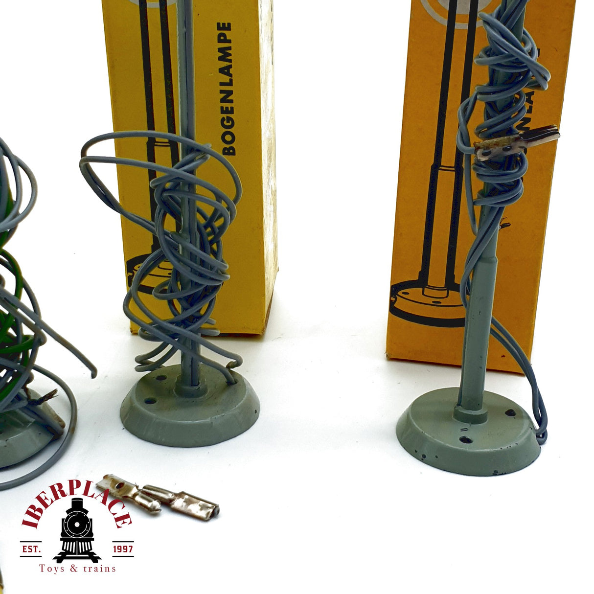 ♻️ 4x Märklin 7048 Lámpara de arco H0 escala 1:87 E20