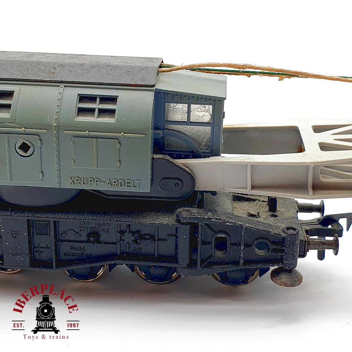 ♻️ Fleischmann vagón Grúa Krupp-Ardelt + Vagones Apoyo Accesorios 5597 DC H0 Escala 1:87