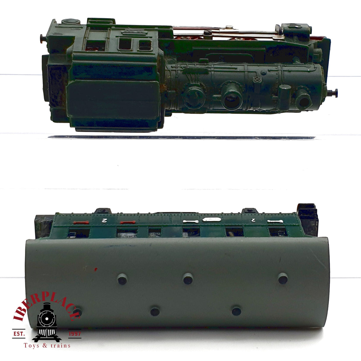 ♻️ 2x Rokal Locomotora + vagón pasajeros para piezas o recambios TT escala 1:120 E20