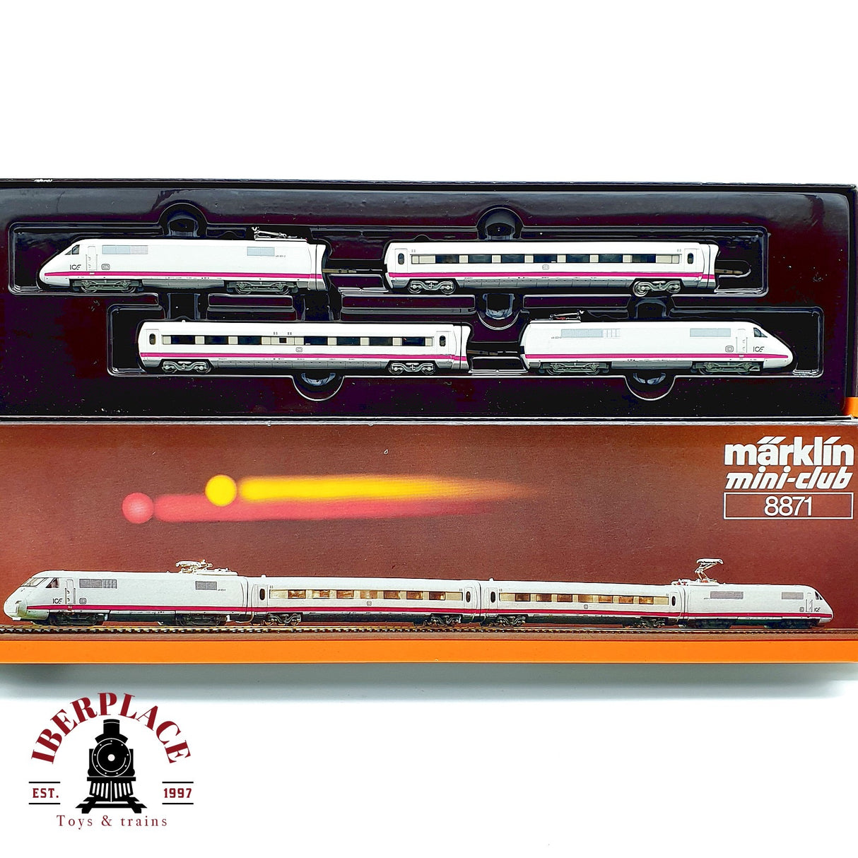 ♻️✨ Märklin mini-club 8871 Set Tren ICE 4x Piezas DB Ep V Escala Z 1:220