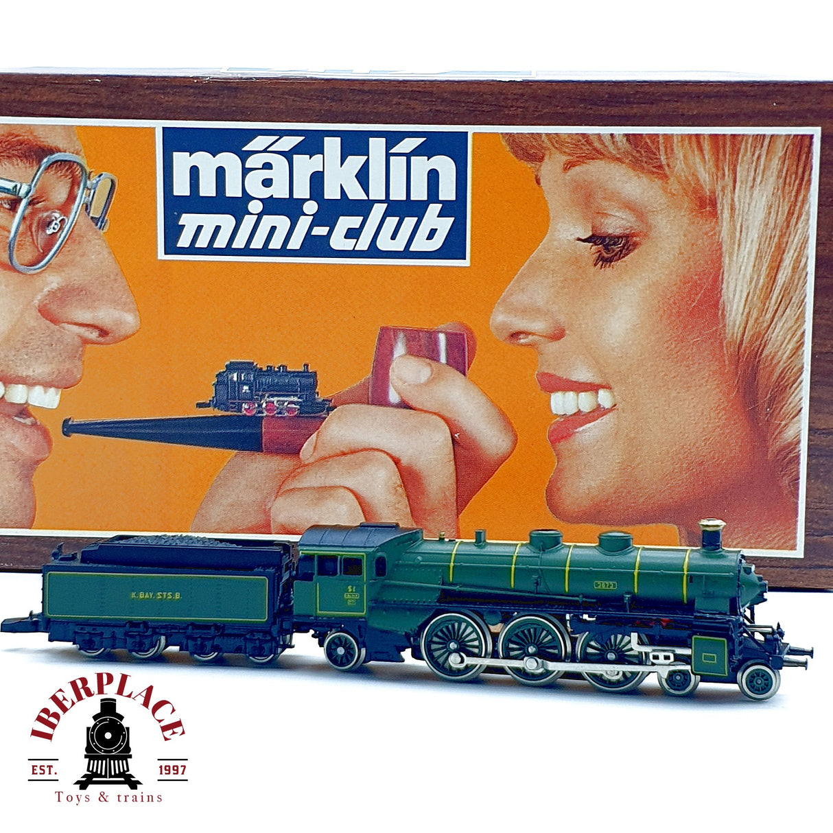 ♻️✨ Märklin 8892 Locomotora Vapor S 3/6 K.Bay.Sts.B. Época I Mini Club Escala Z 1:220
