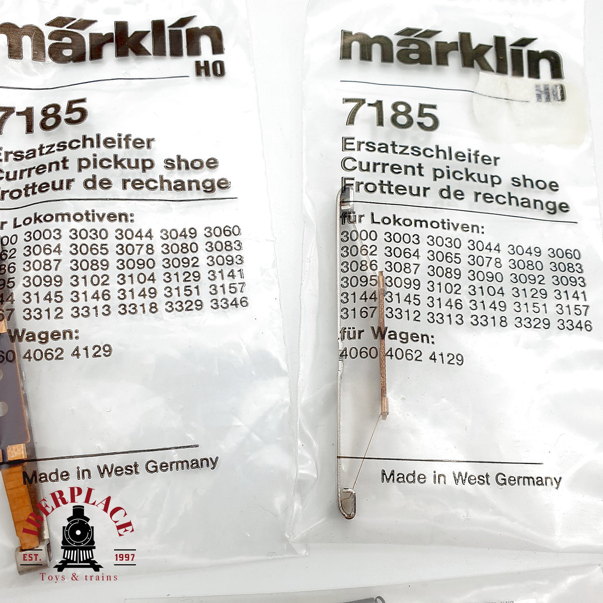 ♻️ Märklin Lote repuestos 7185 patin 7194 muelles 7079 linterna cola AC H0 Escala 1:87
