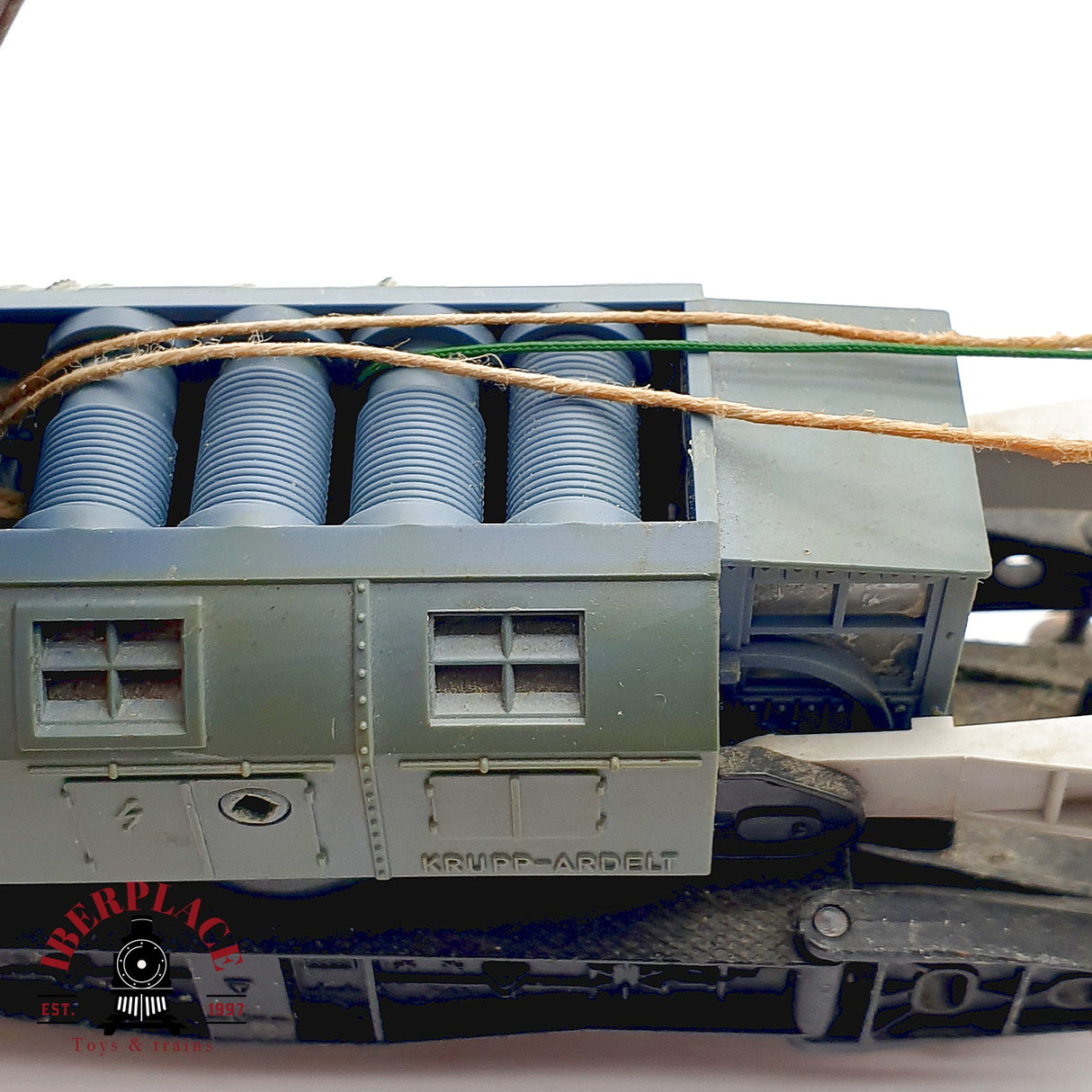 ♻️ Fleischmann vagón Grúa Krupp-Ardelt + Vagones Apoyo Accesorios 5597 DC H0 Escala 1:87