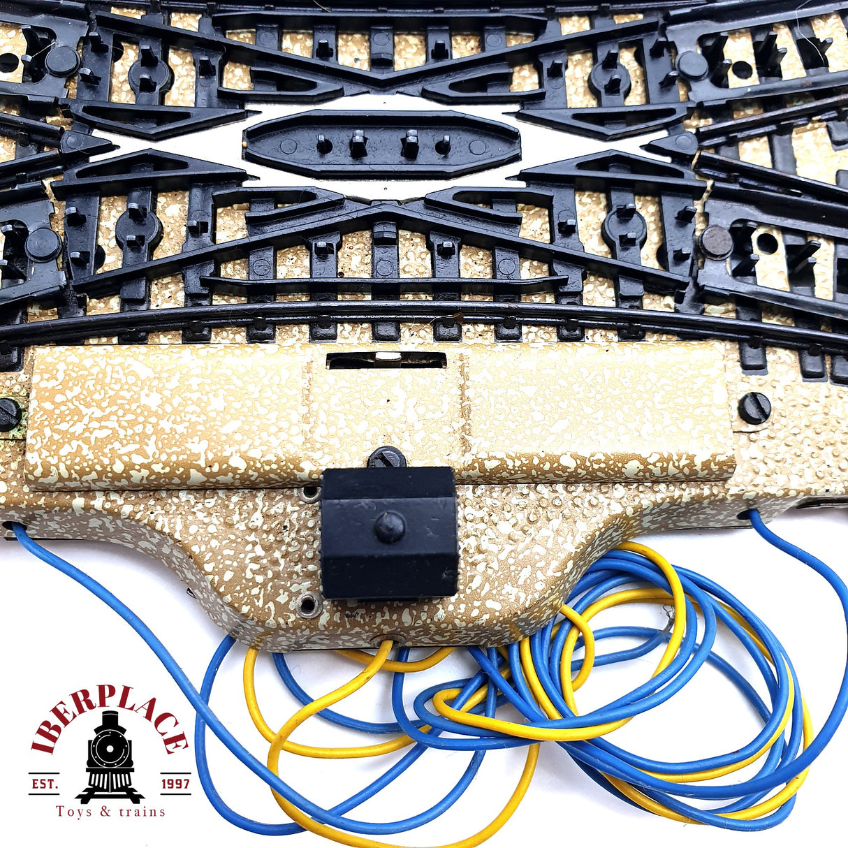 ♻️ Märklin Cruce de vías eléctrico sistema M + Pupitre de mando H0 escala 1:87 V10