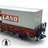 ♻️ Märklin 00760-07 Vagon portacontenedor SEA LAND Sgns DB AG H0 1:87 AC