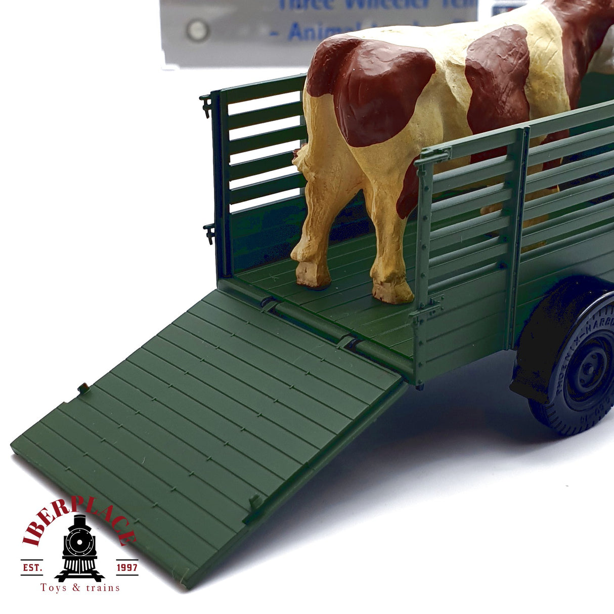 ♻️ Hübner 7004 Coche Tempo Hanseat transporte de animales escala 1:32 E20