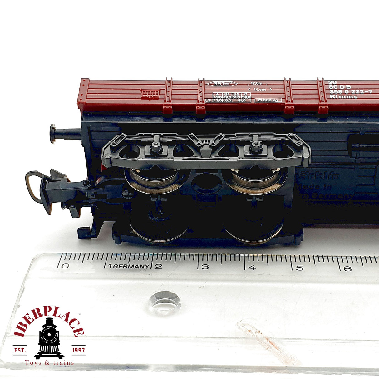 ♻️ Märklin Primex 4537 Vagón Plataforma Bordes Rlmms DB Niederbordwagen AC H0 Escala 1:87