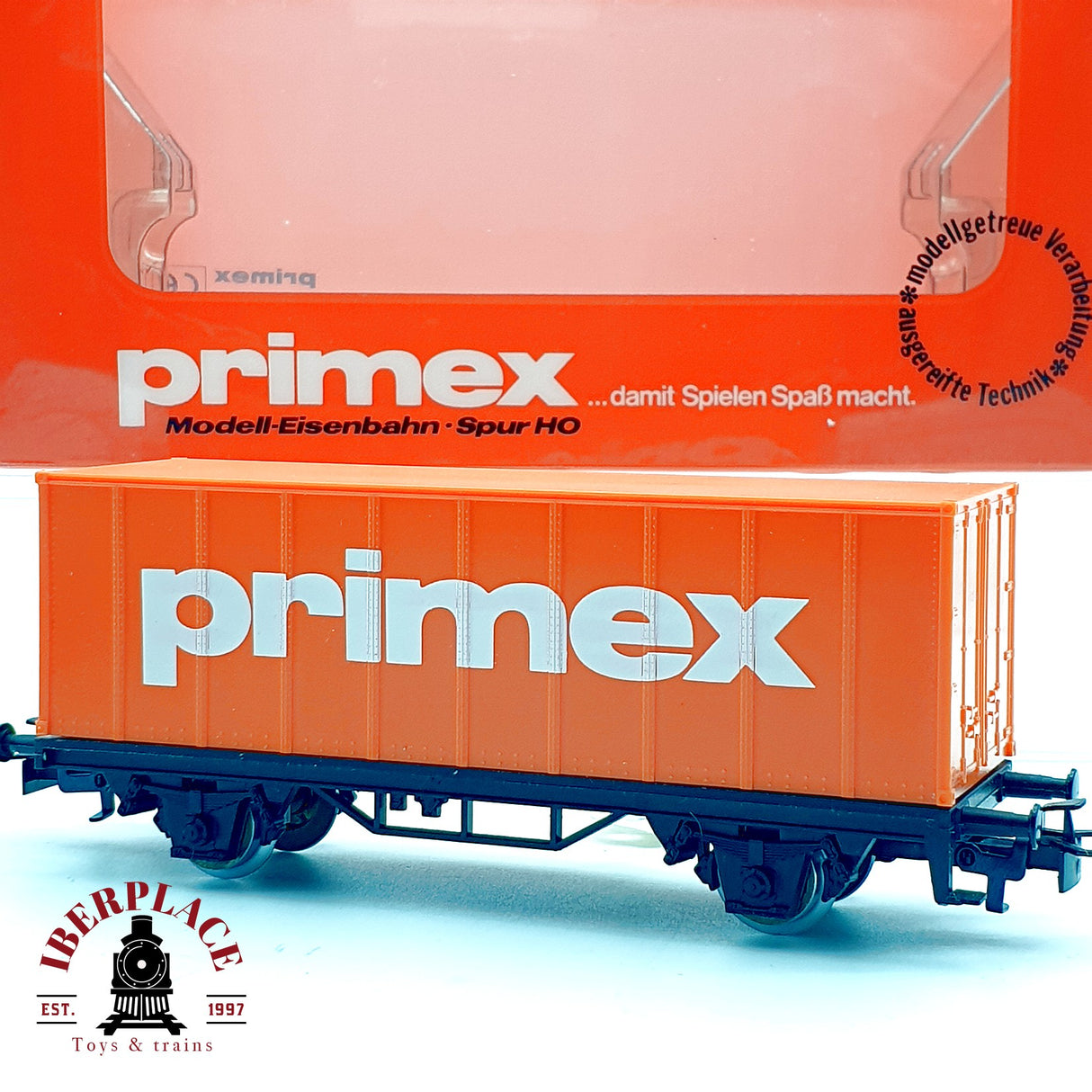 ♻️ Märklin Primex 4541 Vagón Contenedor Naranja Primex DB AC H0 Escala 1:87