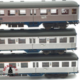 ♻️ Märklin 3x vagones pasajero y vagón piloto Silberling DB H0 escala 1:87 A27