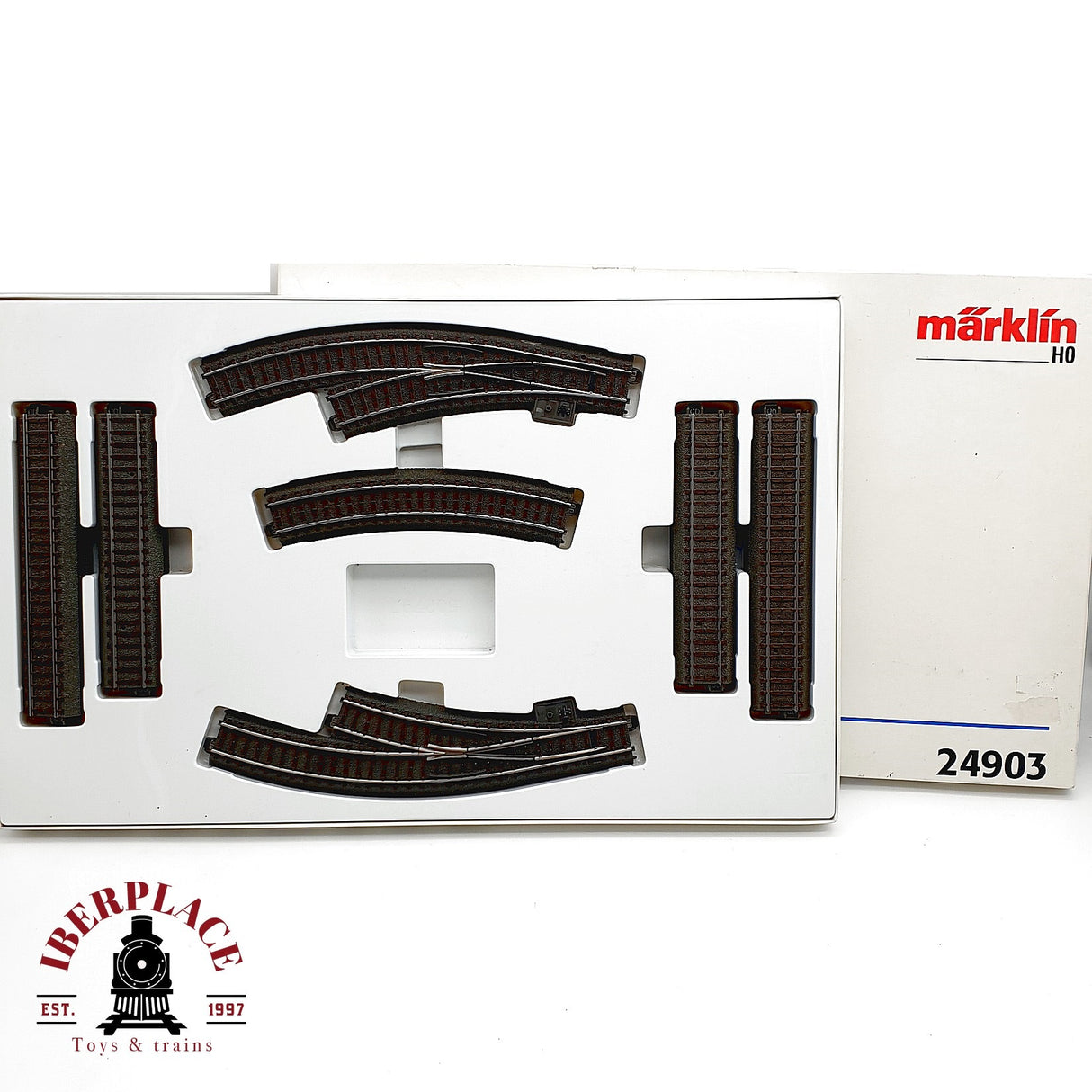 ♻️ Märklin 24903 Set Ampliación C3 Vías C-Gleis Desvíos Agujas AC H0 escala 1:87