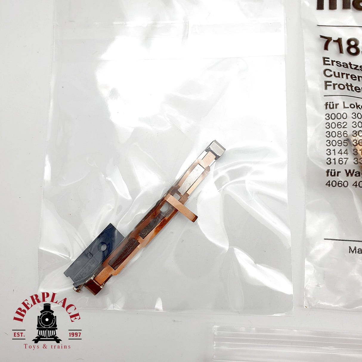 ♻️ Märklin Lote Recambios 2x 7185 Patines + Frotadores + Escobillas 60030 AC H0 Escala 1:87