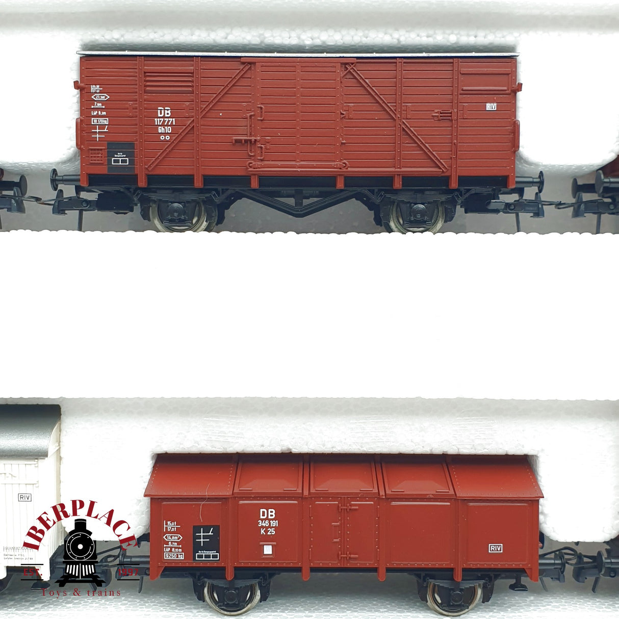 ♻️ DC Roco 44002 set de 8 vagones mercancía DB Seefische H0 escala 1:87 E21
