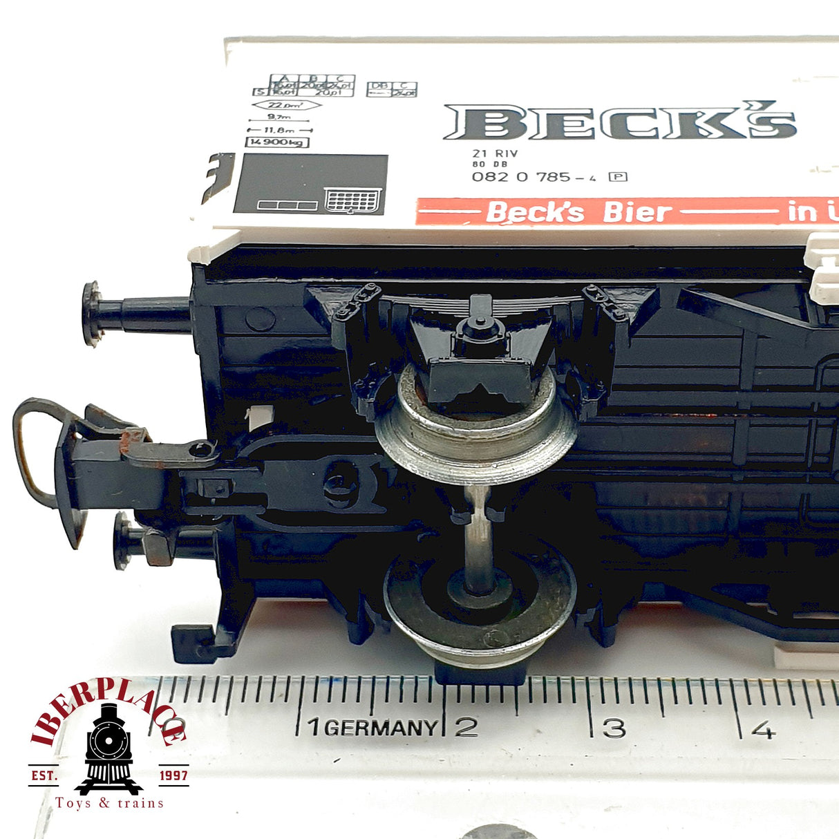 ♻️ Märklin Primex Vagón Cervecero Becks Bier Blanco DB AC H0 Escala 1:87