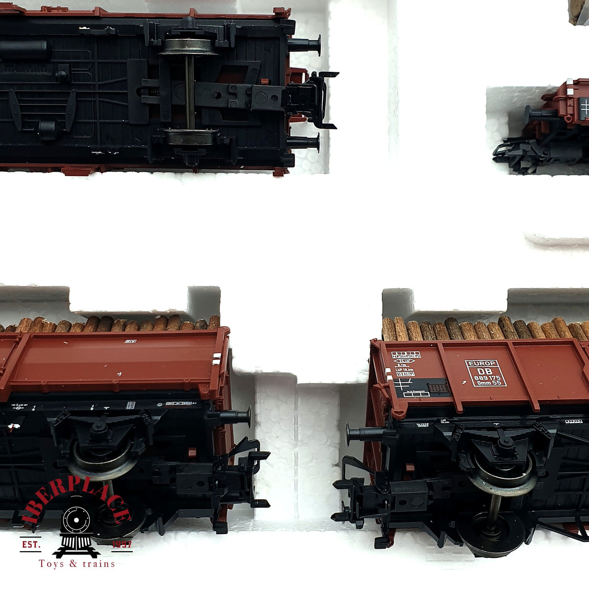 ♻️ Märklin 46132 Set de mercancias Carga de madera DB H0 escala 1:87 E19