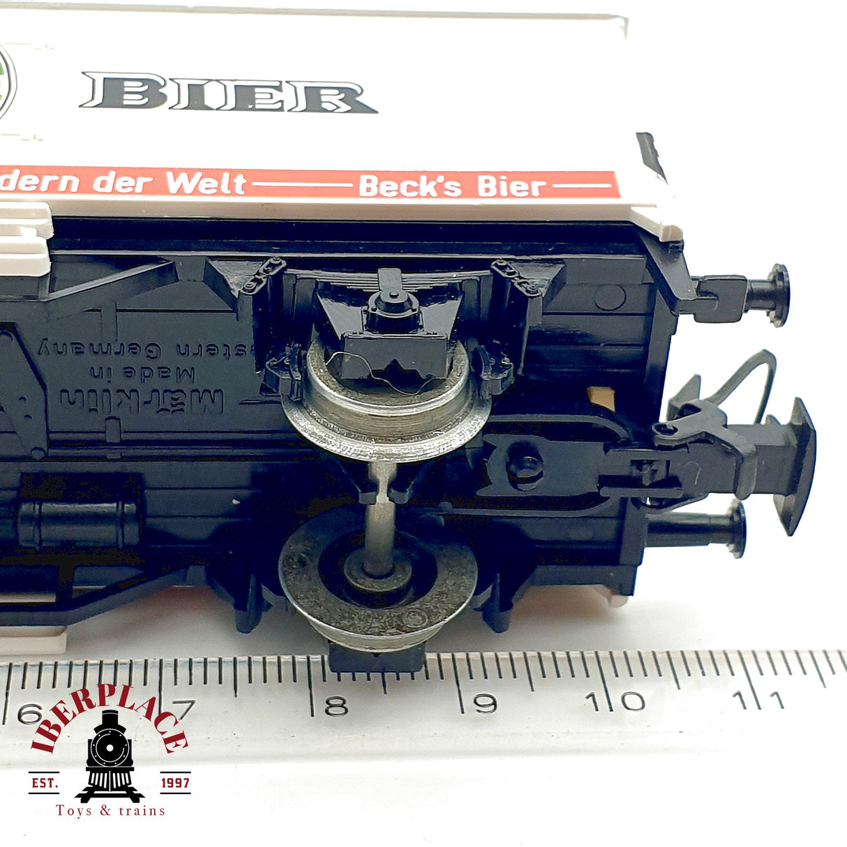♻️ Märklin Primex Vagón Cervecero Becks Bier Blanco DB AC H0 Escala 1:87