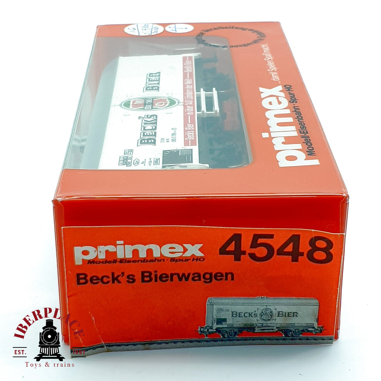 ♻️ Märklin Primex Vagón Cervecero Becks Bier Blanco DB AC H0 Escala 1:87