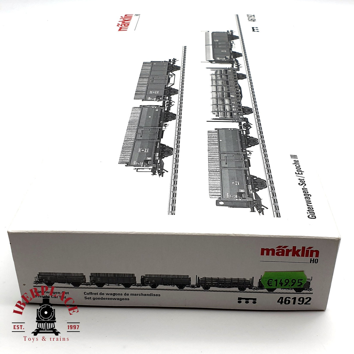 ♻️ Märklin 46132 Set de mercancias Carga de madera DB H0 escala 1:87 E19