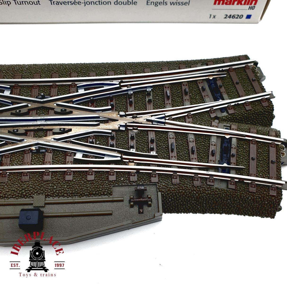 ♻️ Märklin 24620 Cruce doble 188.3mm 24.3º sistema C H0 escala 1:87 E20