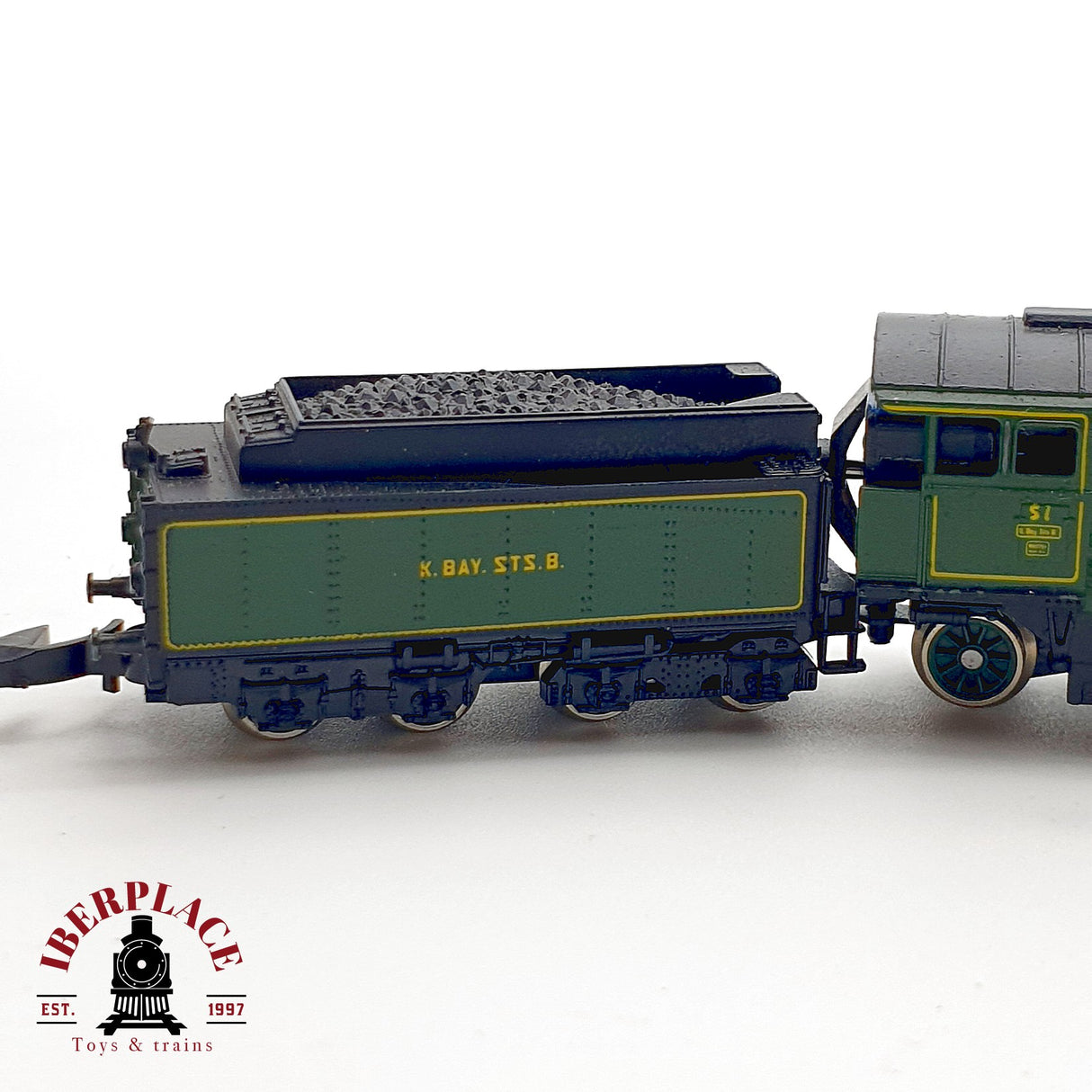 ♻️✨ Märklin 8892 Locomotora Vapor S 3/6 K.Bay.Sts.B. Época I Mini Club Escala Z 1:220