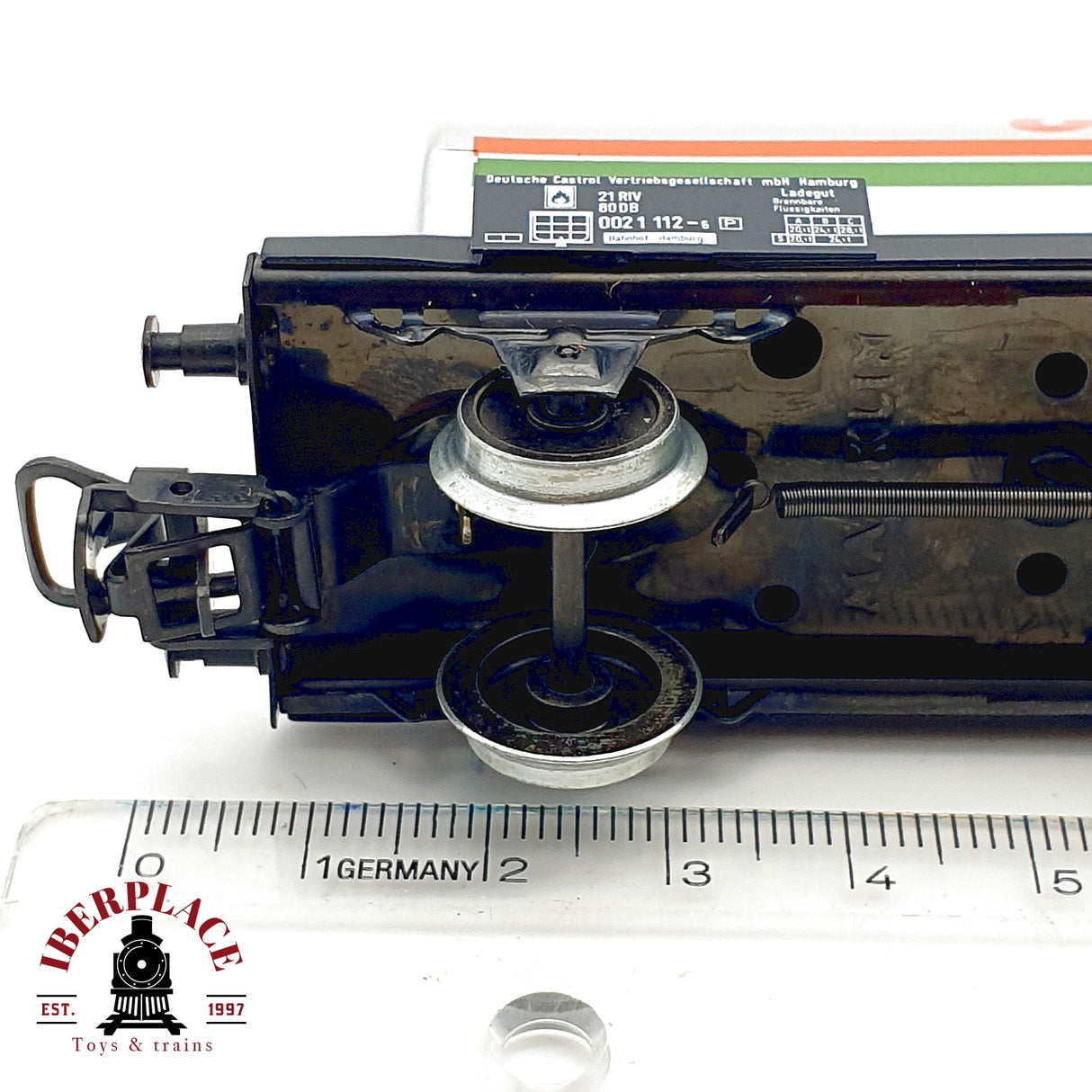 ♻️ Märklin Primex 4549 Vagón Cisterna Castrol Plata H0 Escala 1:87