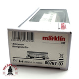 ♻️🔒 Märklin 00767 vagon de mercancias frigorífico Luces de cola rojas DB H0 escala 1:87