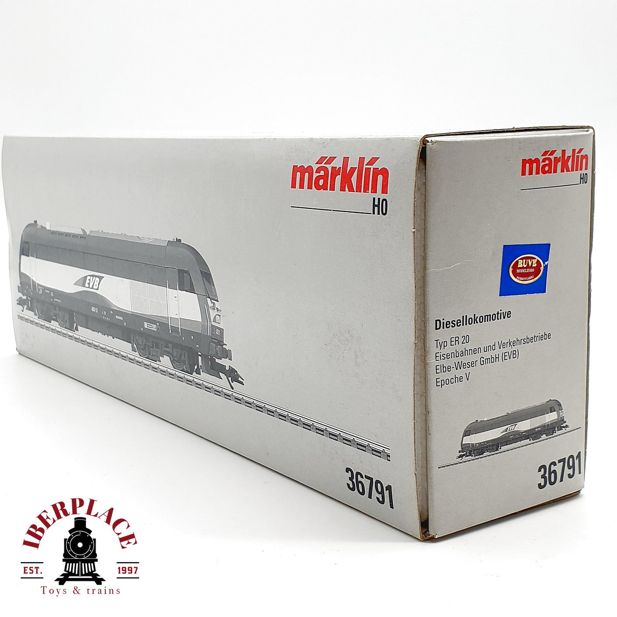 ♻️ Märklin 36791 Locomotora Diesel ER 20 EVB Eurorunner Digital H0 1:87 AC