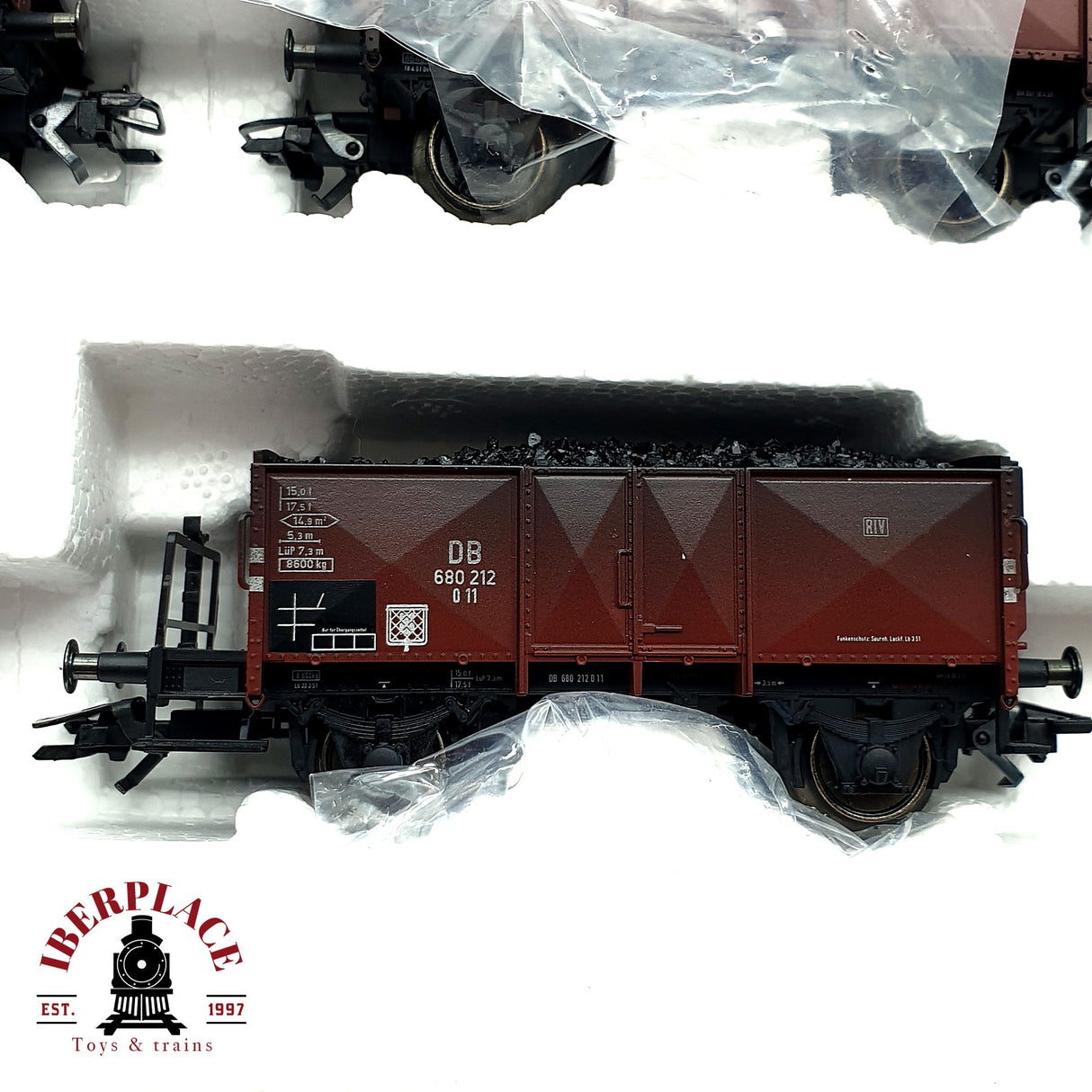 ♻️ Märklin 46030 Set de mercancias con carbón DB DR H0 escala 1:87 E19