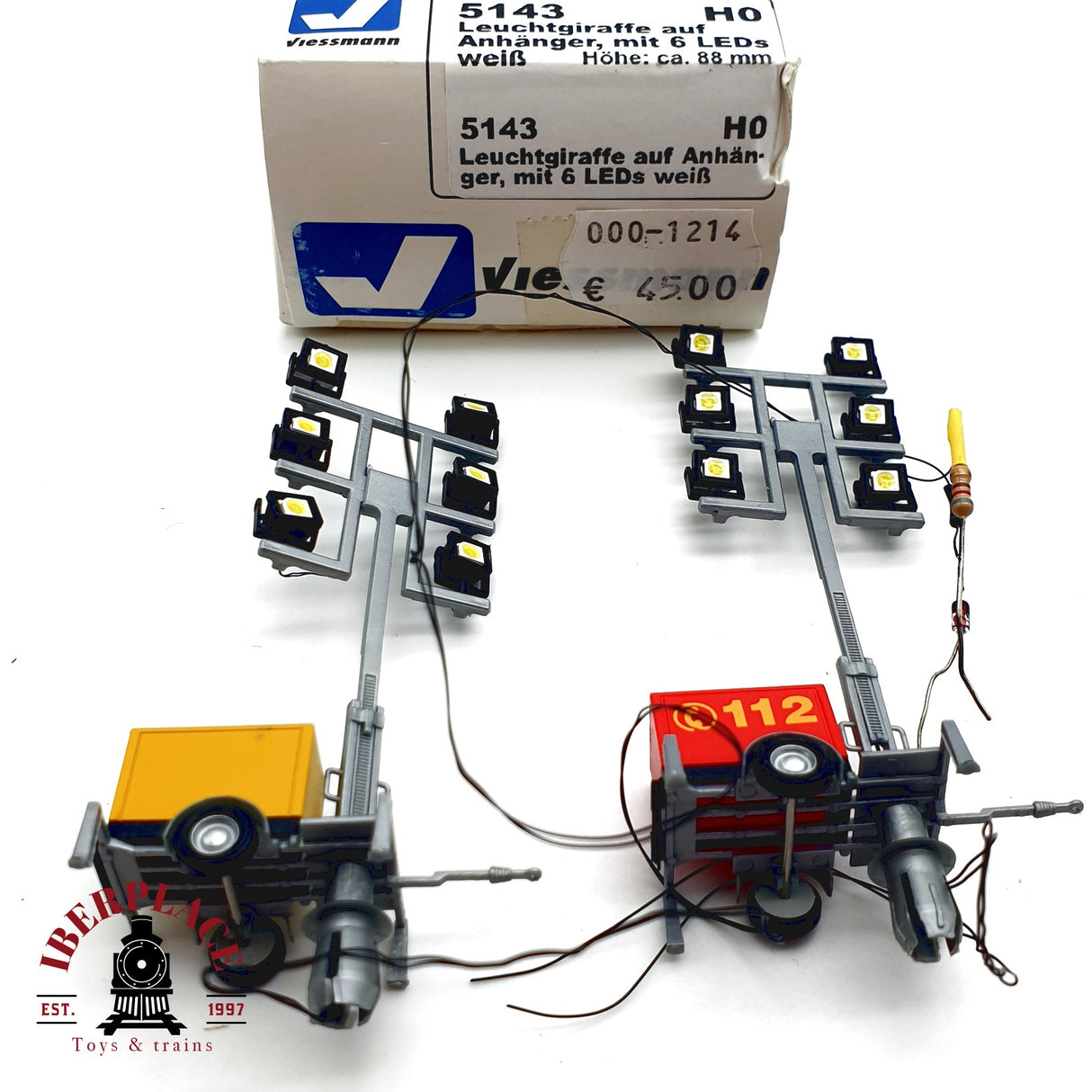 ♻️  Viessmann 5143 Jirafas luminosas en un colgante con 6 LED H0 escala 1:87 E20