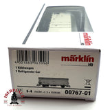 ♻️🔒 Märklin 00767 vagon de mercancias frigorífico Luces de cola rojas DB H0 escala 1:87
