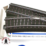 ♻️ Märklin 2x 24611 74490 Desvío a la izquierda y motor para desvío H0 escala 1:87 E20 3/4