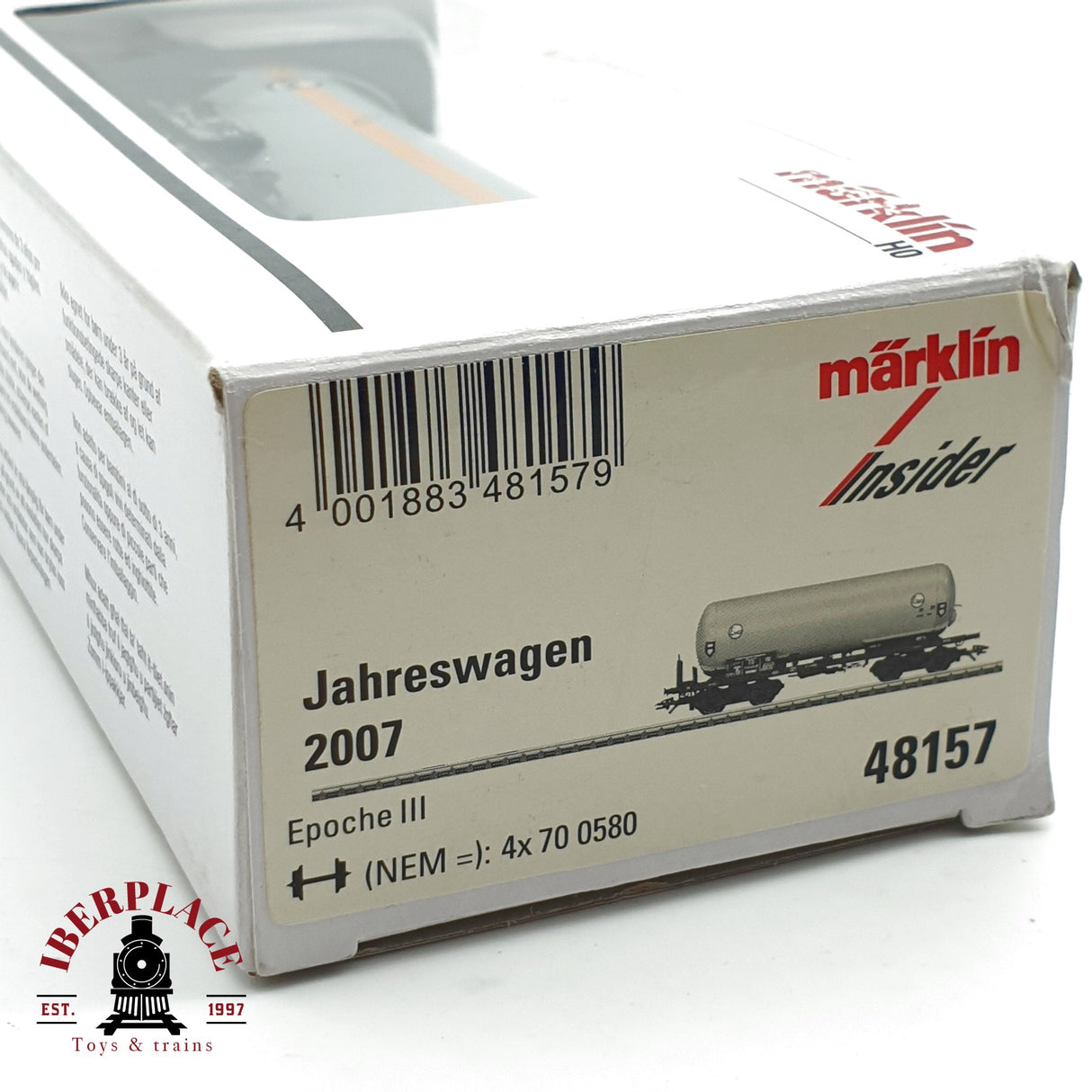 ♻️ Märklin 48157 vagón jahreswagen 2007 cisterna eva DB H0 escala 1:87 A27
