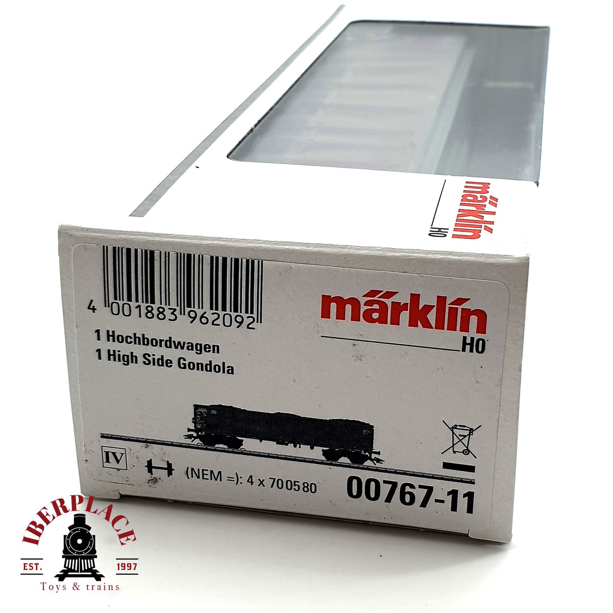 ♻️🔒 Märklin 00767 vagon de mercancias frigorífico Luces de cola rojas DB H0 escala 1:87
