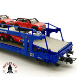 ♻️ Electrotren 6020 Vagon porte-autos TRANSFESA Hispanauto 8 Mini Cooper H0 1:87 DC