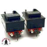♻️  2x Fleischmann Tender de locomotora de metal H0 escala 1:87 E20