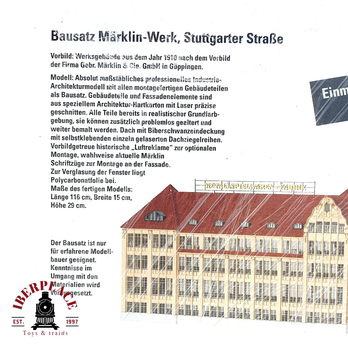 ♻️ Märklin 72150 Kit de construcción de la planta de Märklin en la Stuttgart Straße de Göppingen. H0 escala 1:87 E19